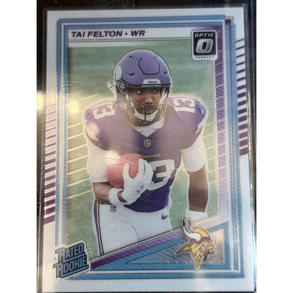 2025 Donruss Optic Tai Felton Rated Rookie RC #239 Minnesota Vikings